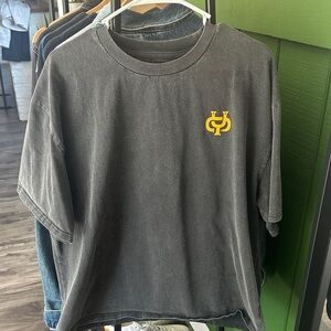 Out Yonder Black Boxy Cropped T-Shirt